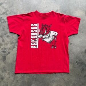 Vintage 90s Arkansas Razorbacks T shirt Size XL